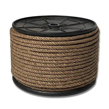 Веревка пеньковая П кр.3-прядн.d. 22 мм на кат. 300 мм