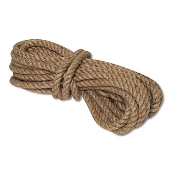 Канат джутовый ДТ тросовой свивки d. 16 мм в отрезках по 12 м